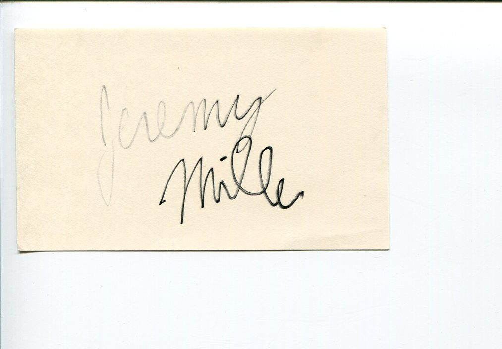 Jeremy Miller Growing Pains Star Snoopy The Musical Voice Linus Signed Autograph
