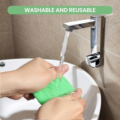 Windshield Cleaner Tool Car Window Cleaner with 6 Reusable and Washable green