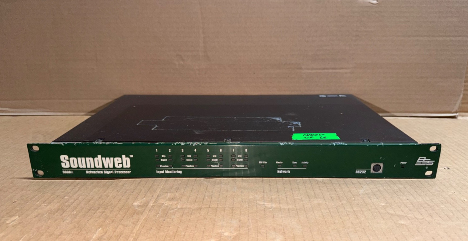 BSS SOUNDWEB 9088ii NETWORKED SIGNAL PROCESSOR - TESTED