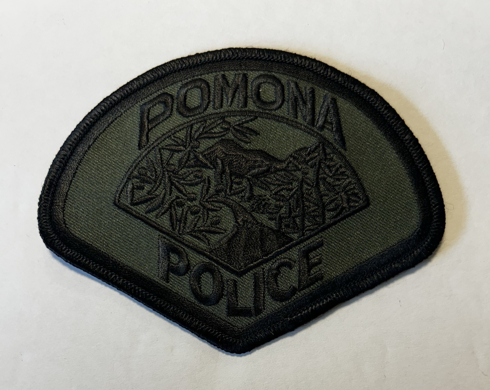 CALIFORNIA CA POMONA POLICE DEPT PATCH SUBDUED SWAT LOS ANGELES COUNTY #PDD34