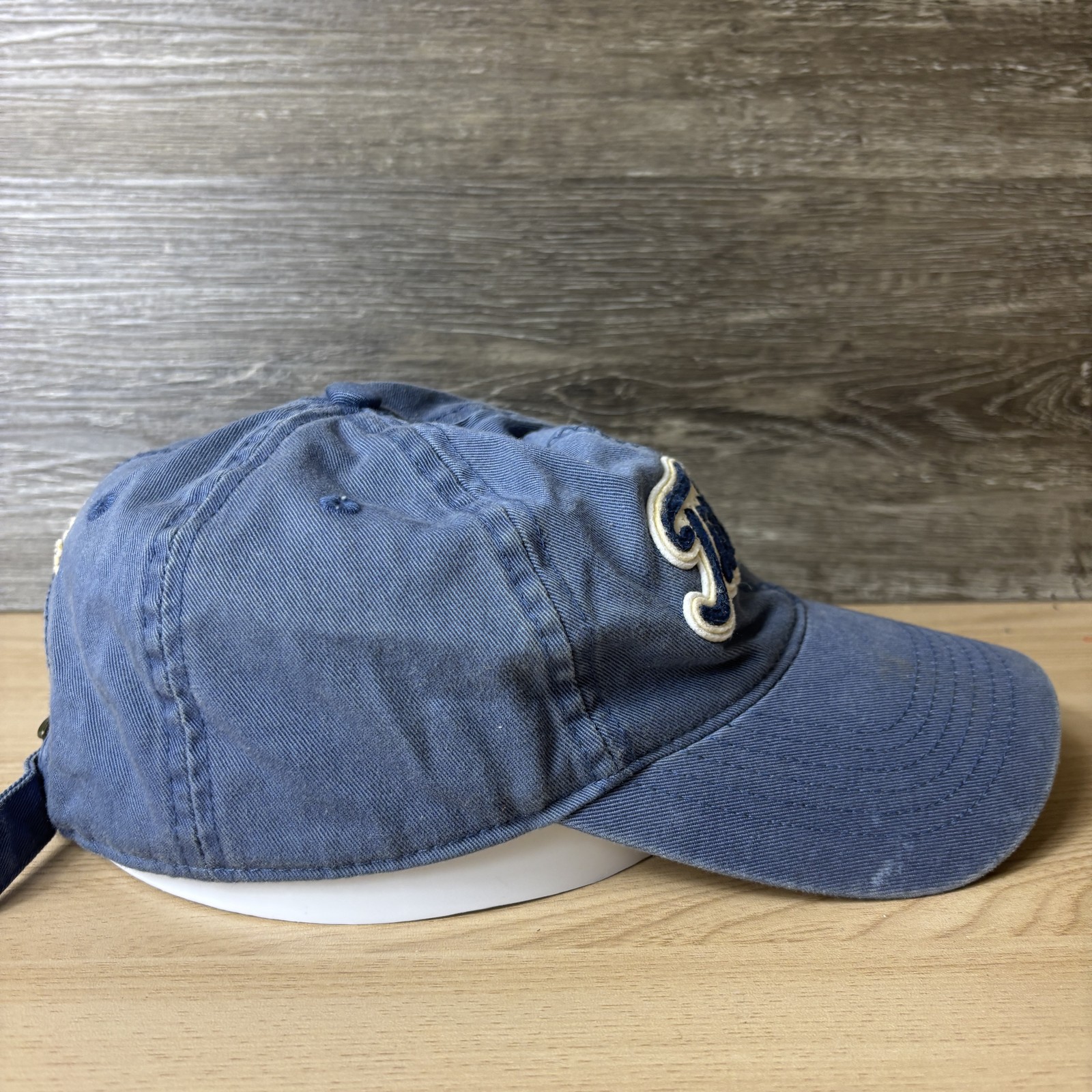 Titleist Hat Cap Strap Back Blue White Golf Mens Embroidered Script Cotton