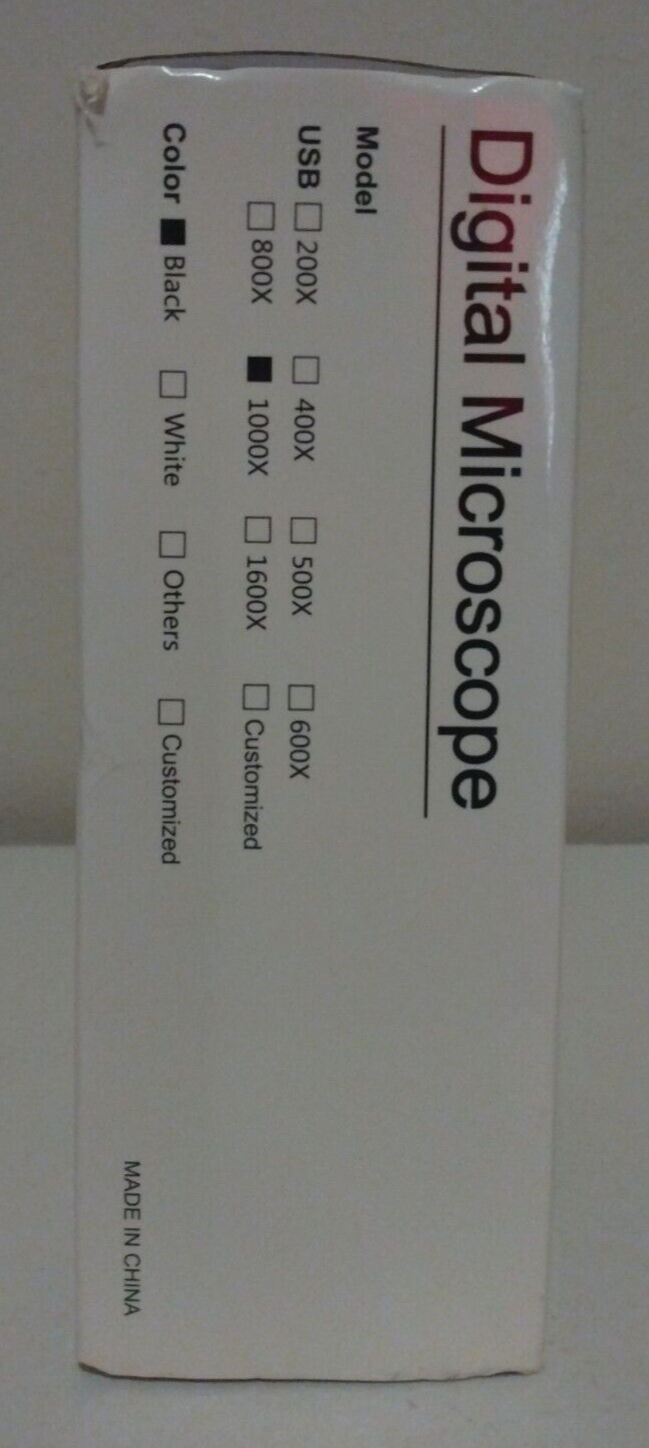 Black Digital 1000 X Microscope