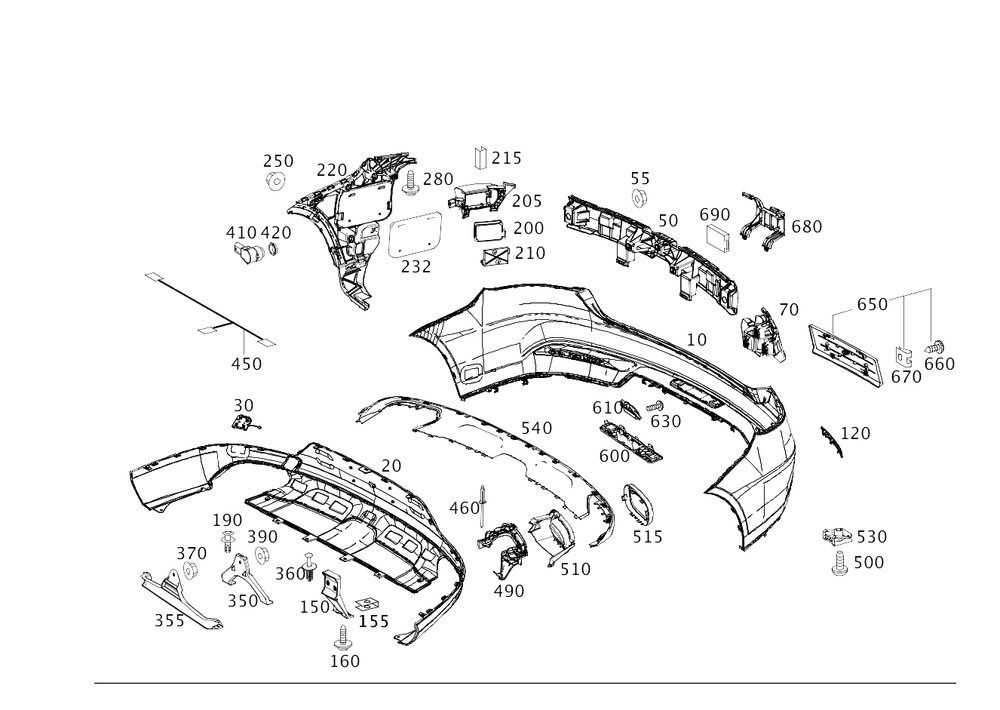 Genuine Mercedes-Benz Holder 292-885-04-14