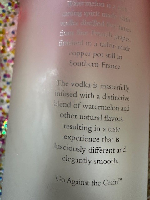Empty Ciroc Vodka Bottles Summer Watermelon and Apple 750 ml Bottle