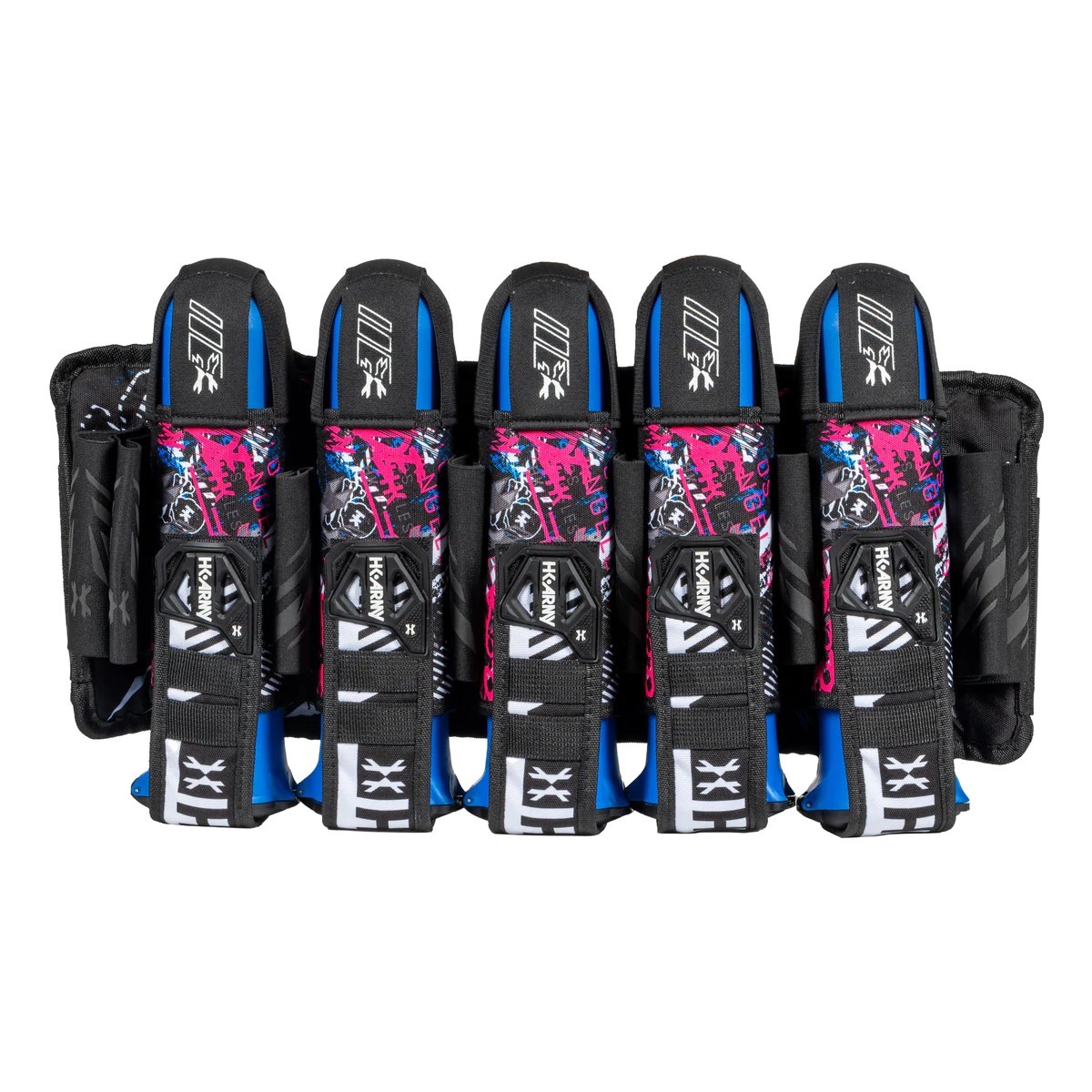 New HK Army Eject 5+4+4 Paintball Pod Harness / Pack - Grunge Black/Pink