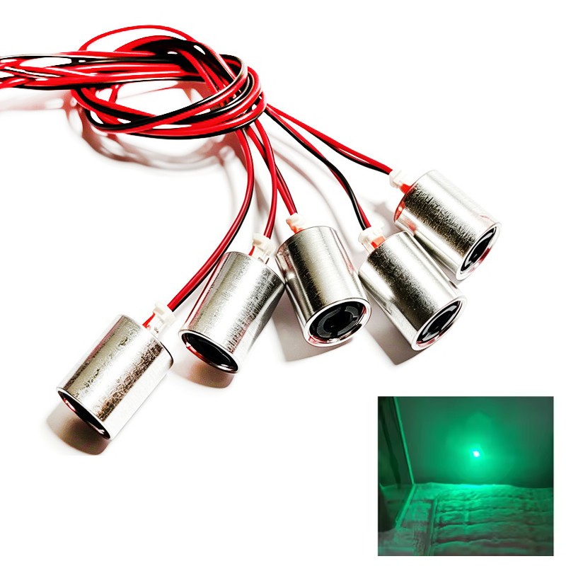 5pcs Dot 520nm 10mW-20mW Green Laser Module DIY Industrial Positioning Alignment