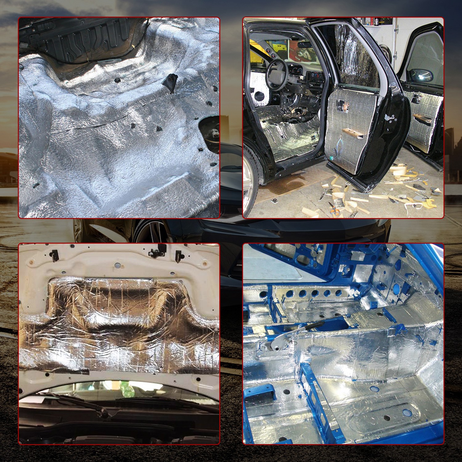 5mm Reflective Insulation Foam Window Insulation for Summer Heat 2*80"×40" 1Side