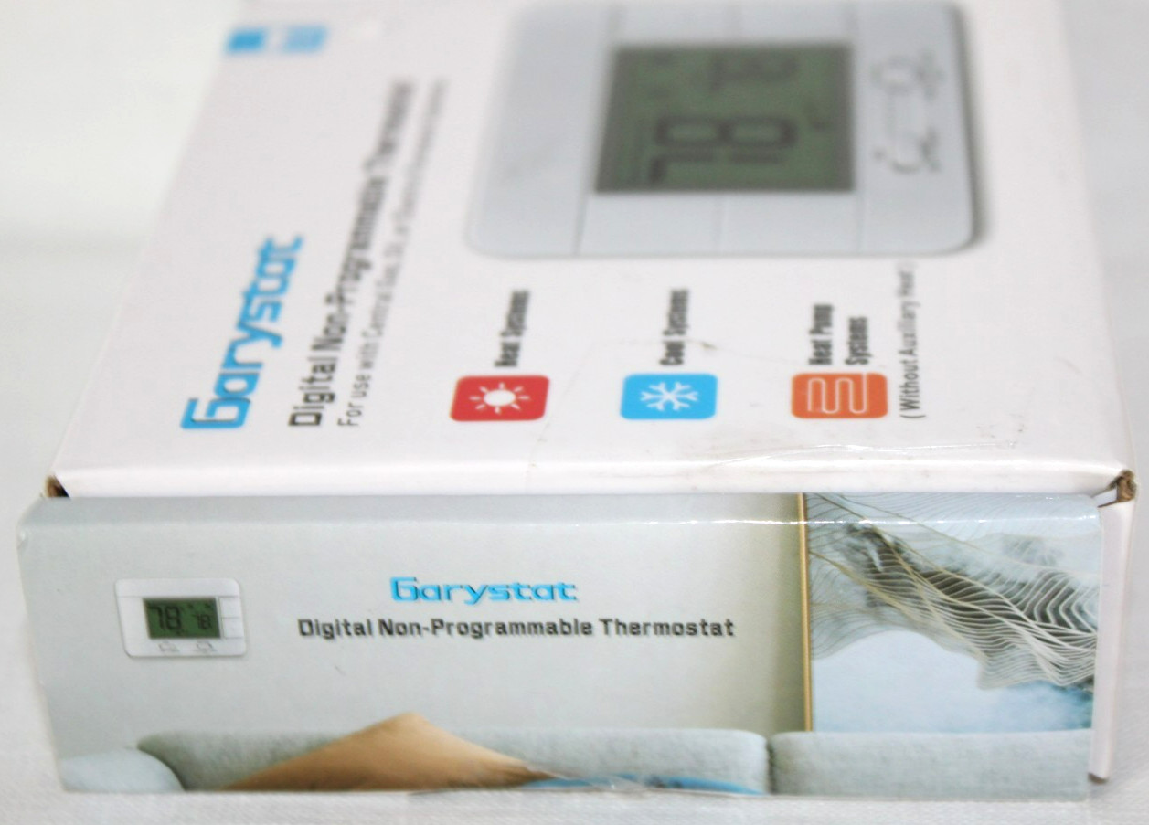 Garystat Single Stage Digital Non-Programable Thermostat G701 LCD Open Box #14