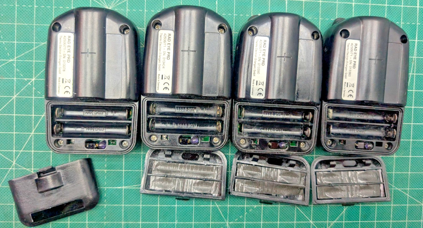 PARTS ONLY 4x RadEye PRD complete units READ!