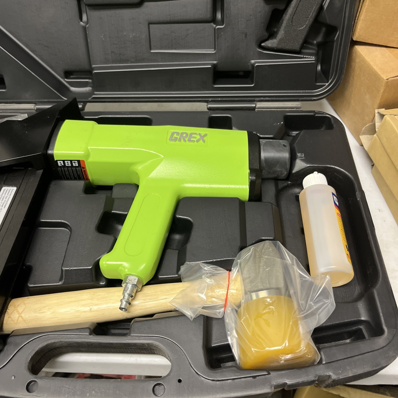 Grex Floor Stapler MS1250 W Case And Mallet