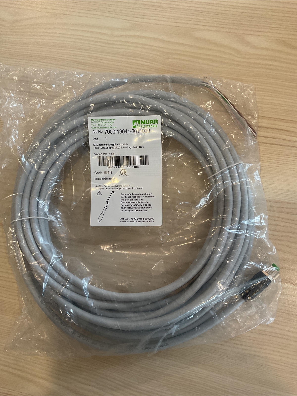 MURR 7000-19041-3011000 Cable