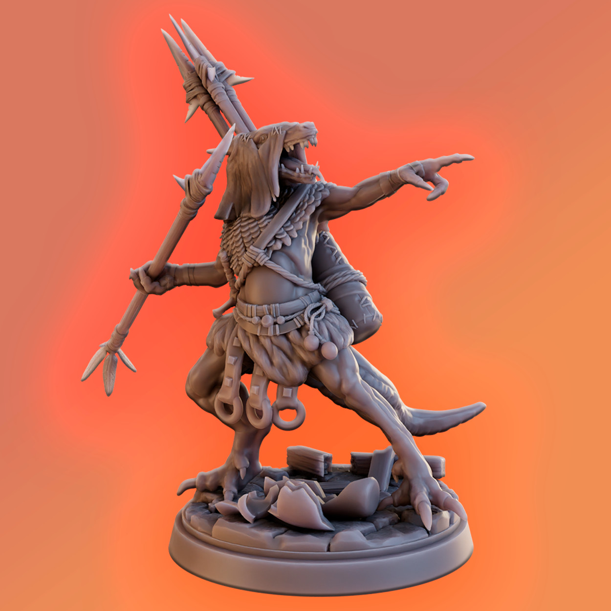 Dungeons & Dragons Playable Character - Kobold - Lancer, Fighter, Warrior