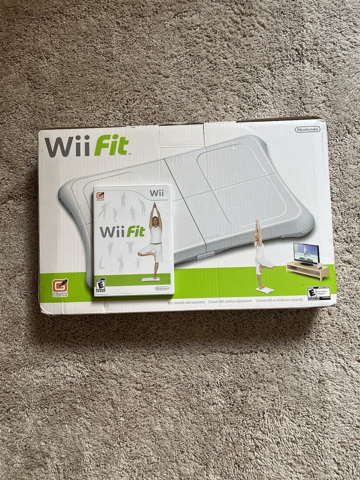 Nintendo Wii Fit Balance Board Bundle w/ Game Disc & Manuals, Tested and Working
