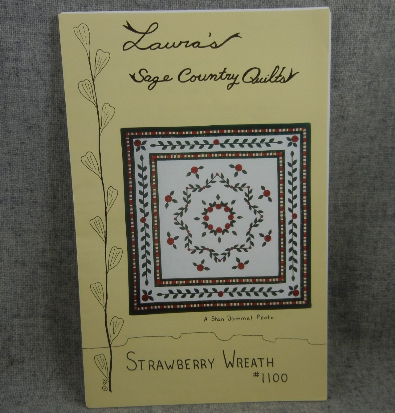 Strawberry Wreath Wall Quilt Pattern Laura's Sage Country Quilts Uncut