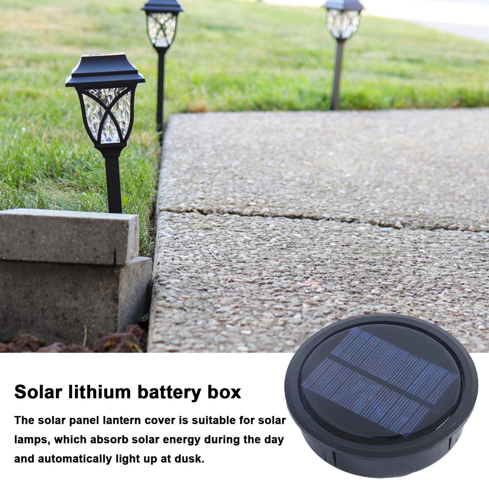 Solar Light Replacement Top Parts Waterproof Solar Lantern Replacement Parts