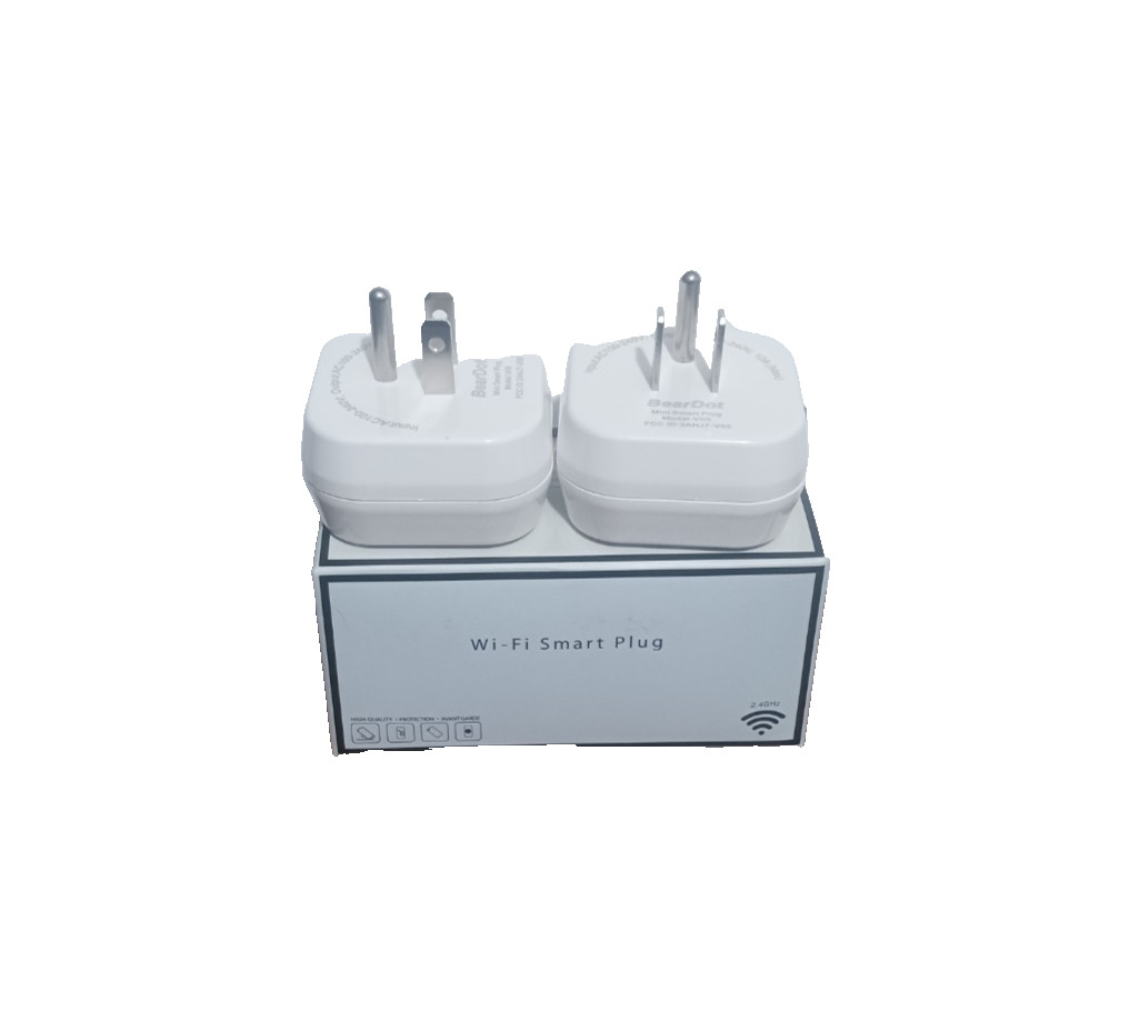 Lot of 2 BearDot  Wi-Fi Mini Smart Plug (V05) Works with Amazon Alexa