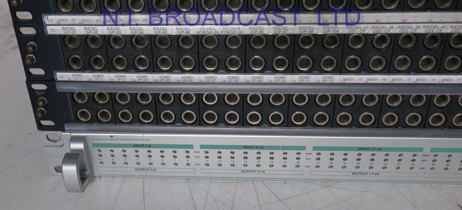 Dotec  Andiamo  32channel madi AD / DA converter with jackfields +cables