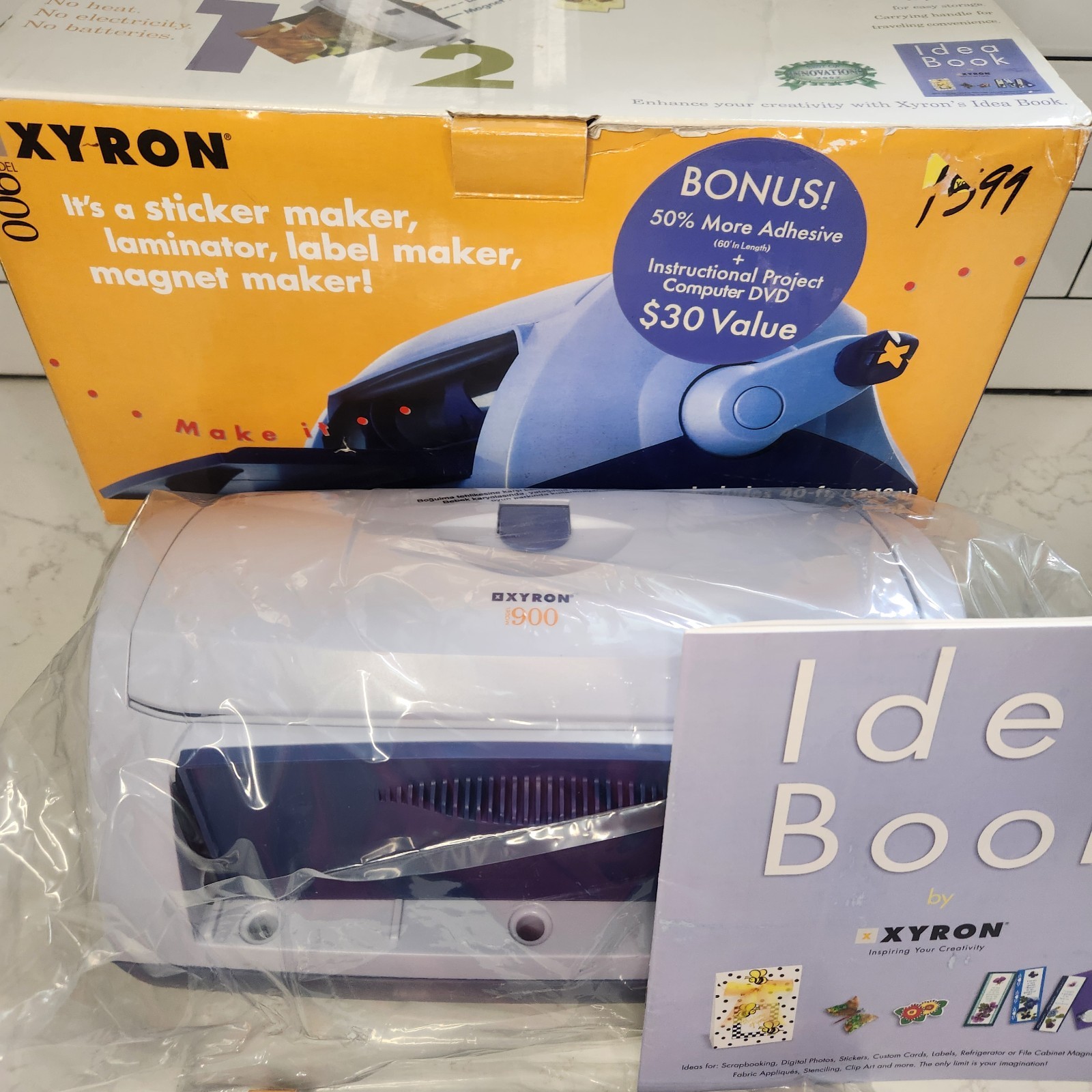 Xyron Model 900 Sticker Laminate Magnet Label Maker Machine XRN900