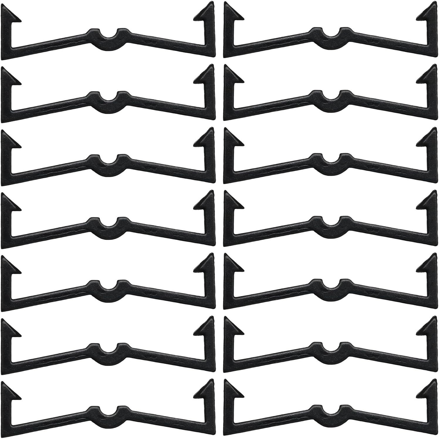 100Pcs Pegboard Clips Hook Locks Black Plastic Peg Locks Pegboard Hook Retainers
