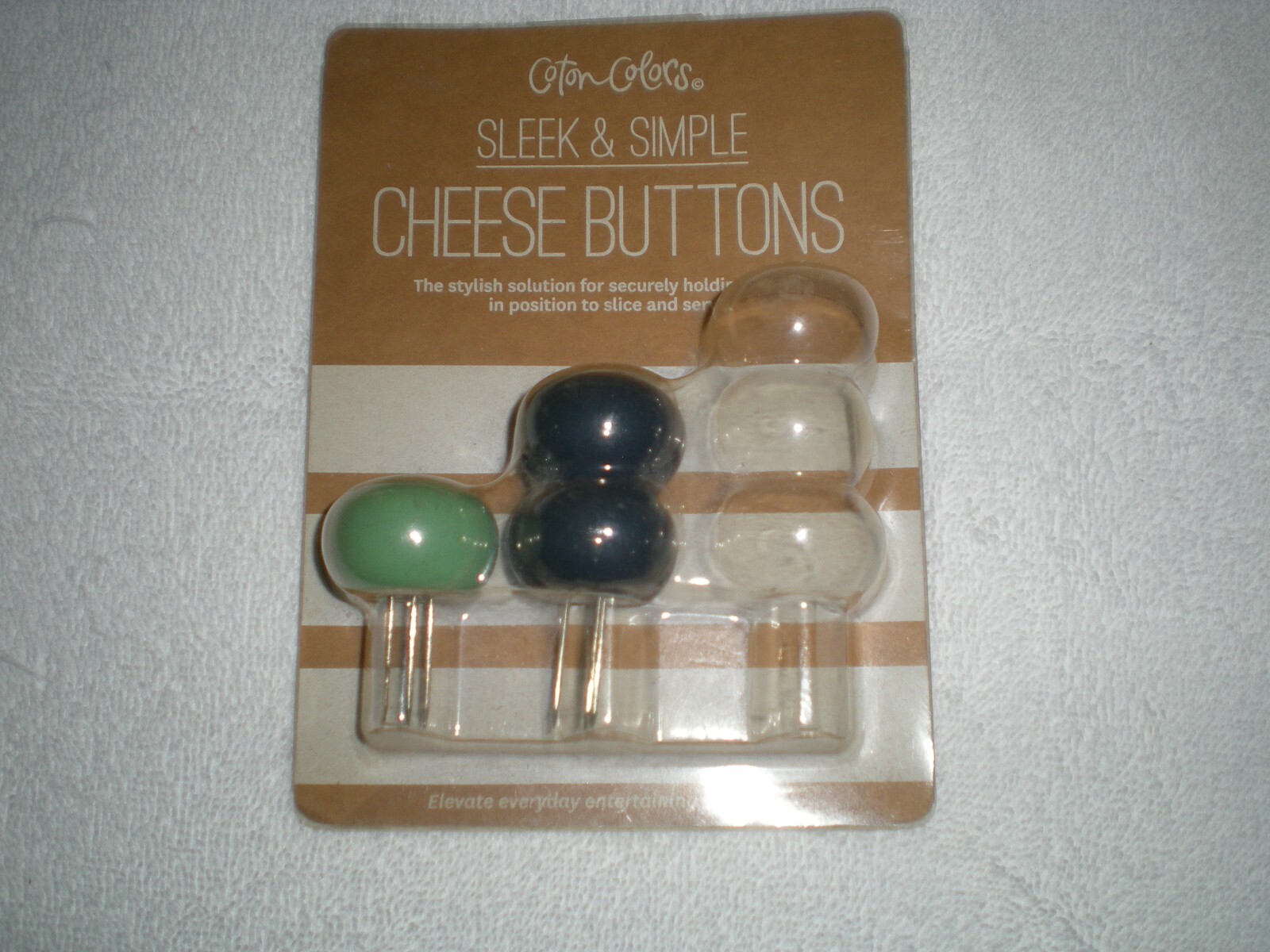 Coton Colors Cheese Buttons Set of 2 Holders