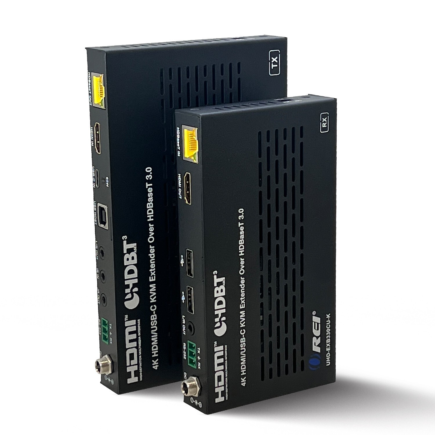 OREI 4K HDMI/USB-C HDBaseT 3.0 Extender Over CAT6/7 With KVM (UHD-EXB330CU-K)