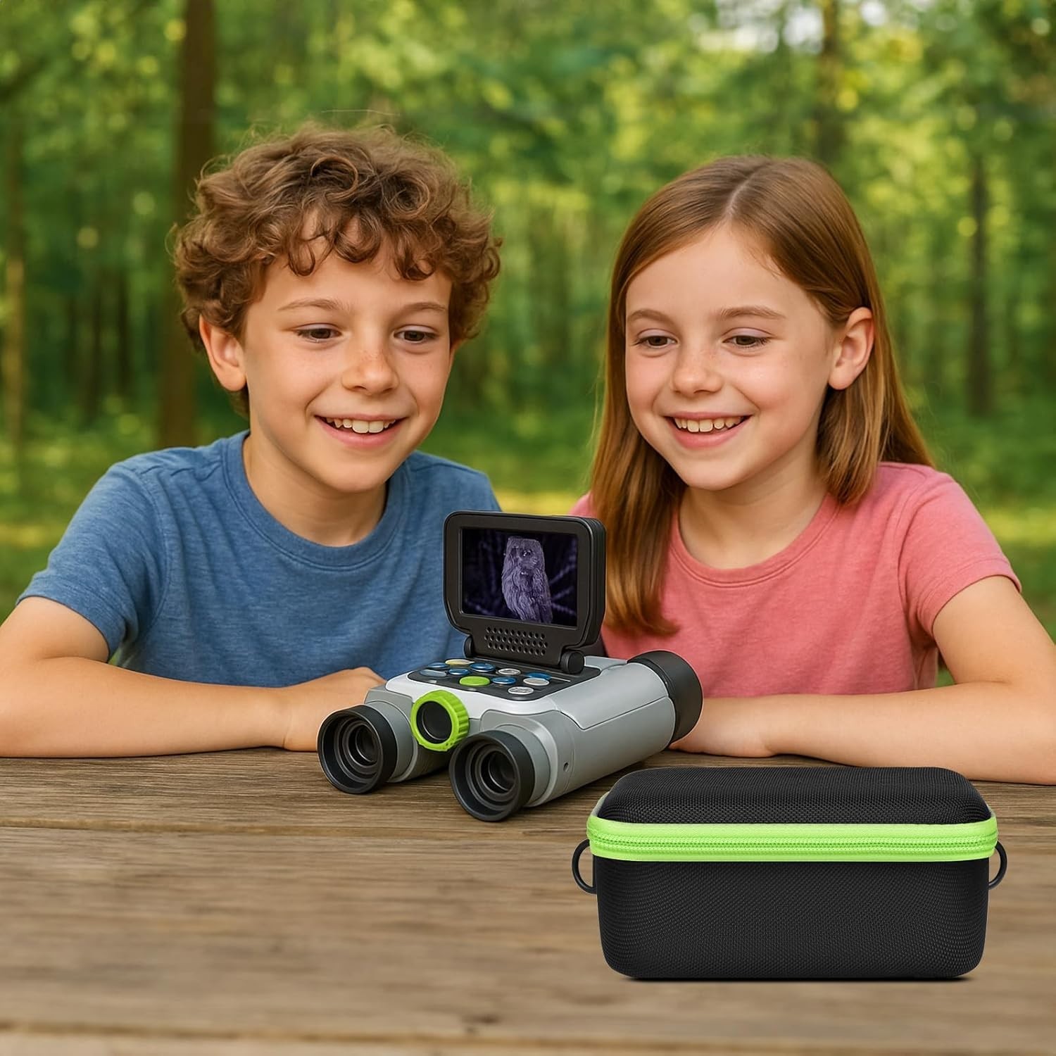 Zippered Storage Organizer for LeapFrog Binoculars with Shoulder Strap & Handle