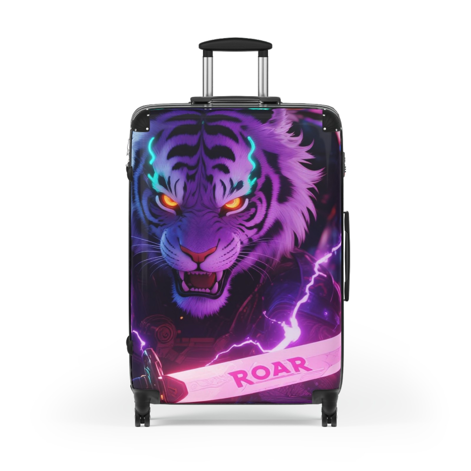 Neon Roaring Tiger Suitcase | Luggage