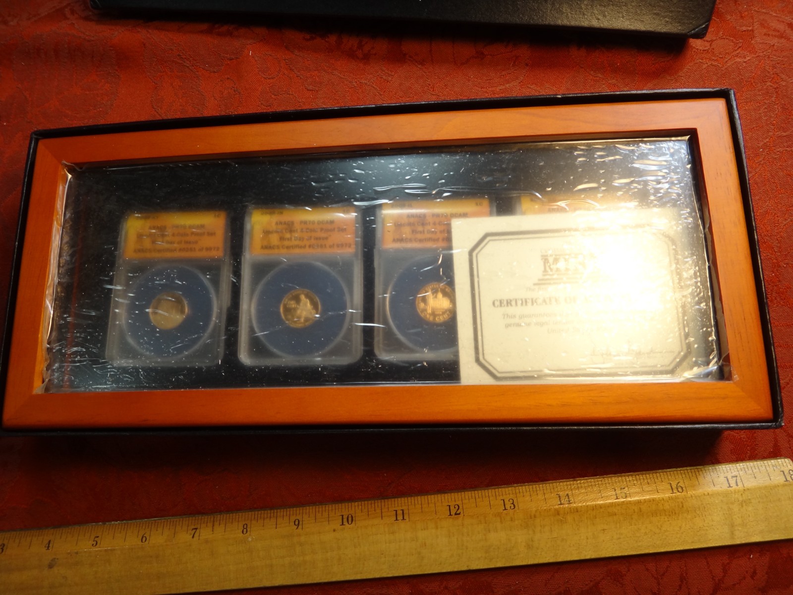 2009 Lincoln Professional Years 4-Coin Set ANACS PR70 DCAM FDOI Presentation Box