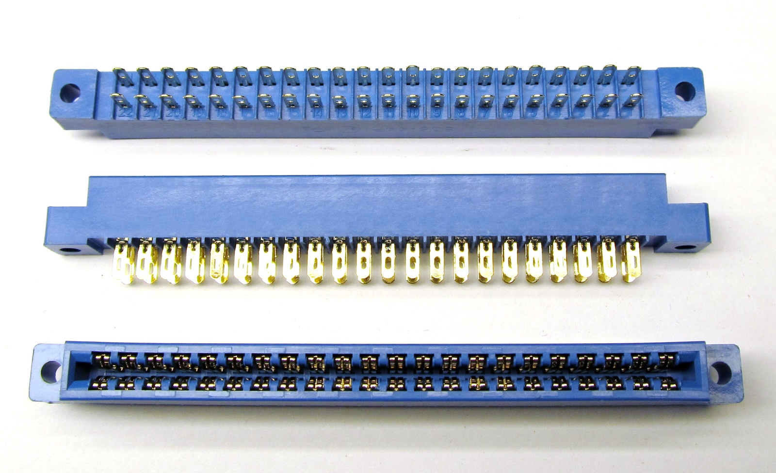 JAMMA 44 Pin Arcade Card Edge Connector Socket, Solder Eyelet, 3.96mm / 0.156"