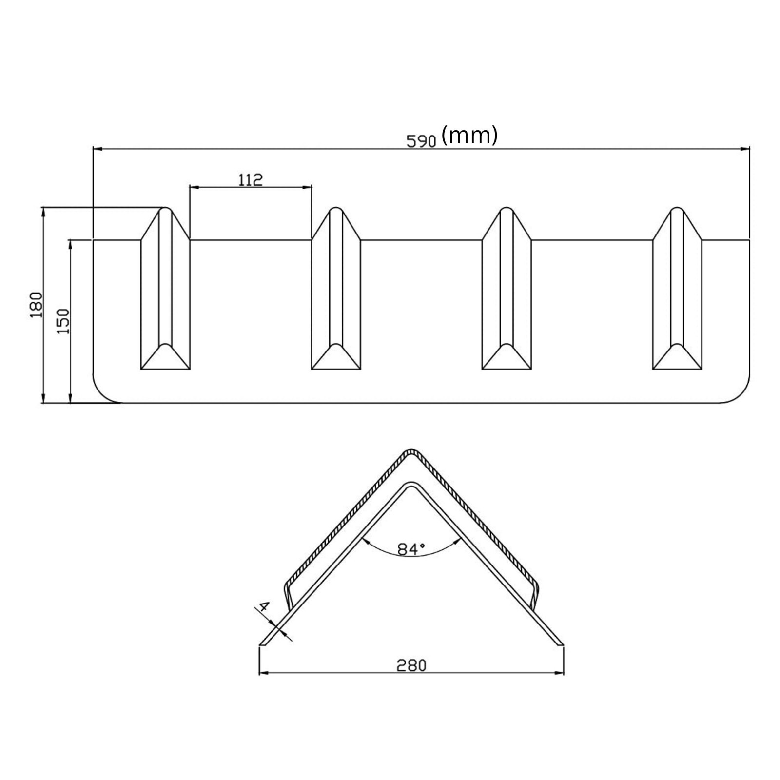 Large V Corner Edge Protectors for Tie Down Straps Guard Flatbed Cargo Shipping