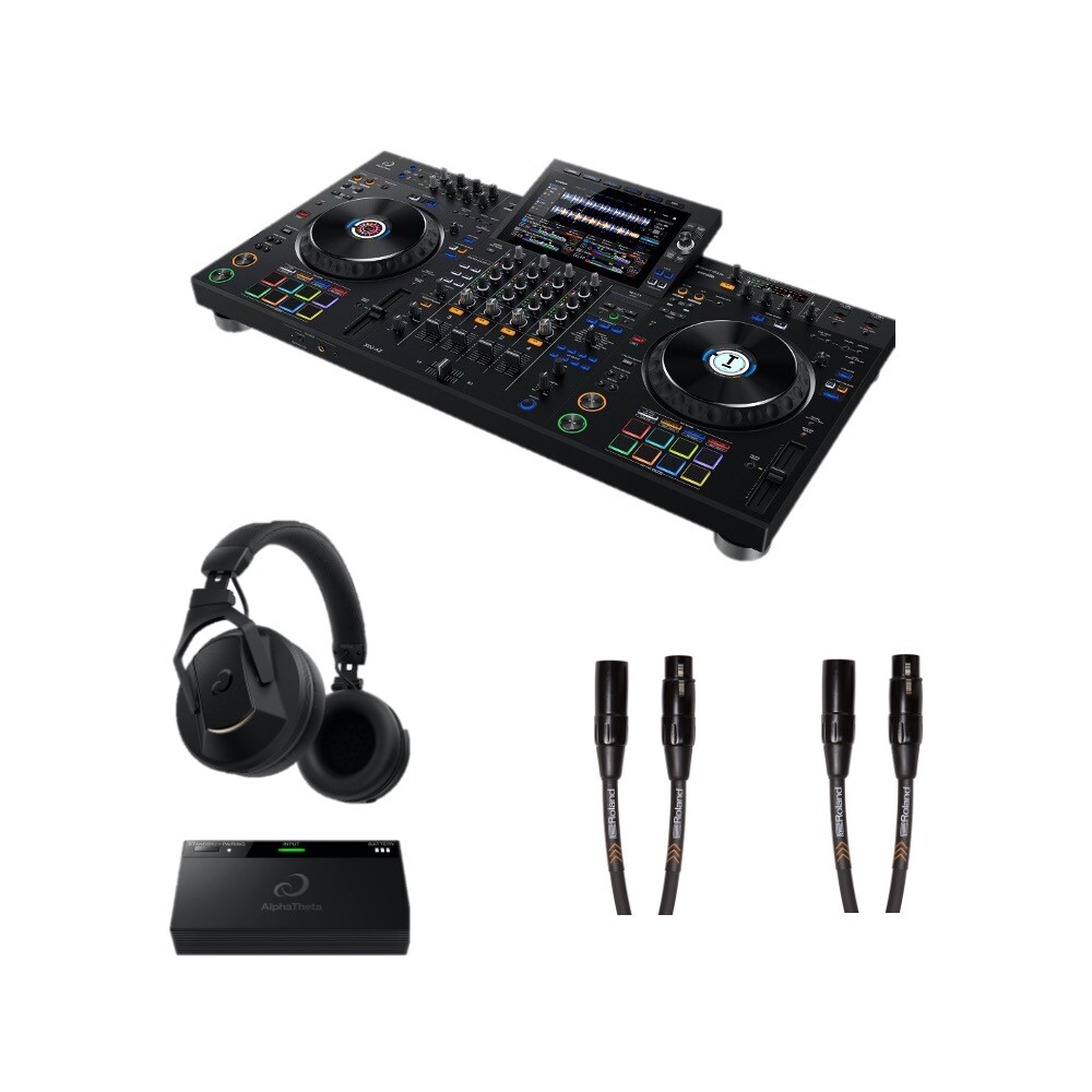 AlphaTheta XDJ-AZ Bundle All-In-One DJ System + HDJ-F10-TX & 2x XLR Cables