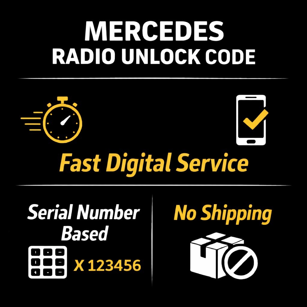 ✅ Mercedes Benz Truck Blaupunkt Bosch Radio Code Unlock – Fast Digital Service