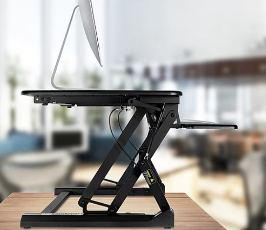 Mount-It! 36"W Manual Adjustable Standing Desk Converter, Black (MI-7955)