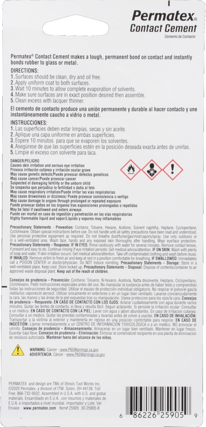 Contact Cement, 1.5 oz.