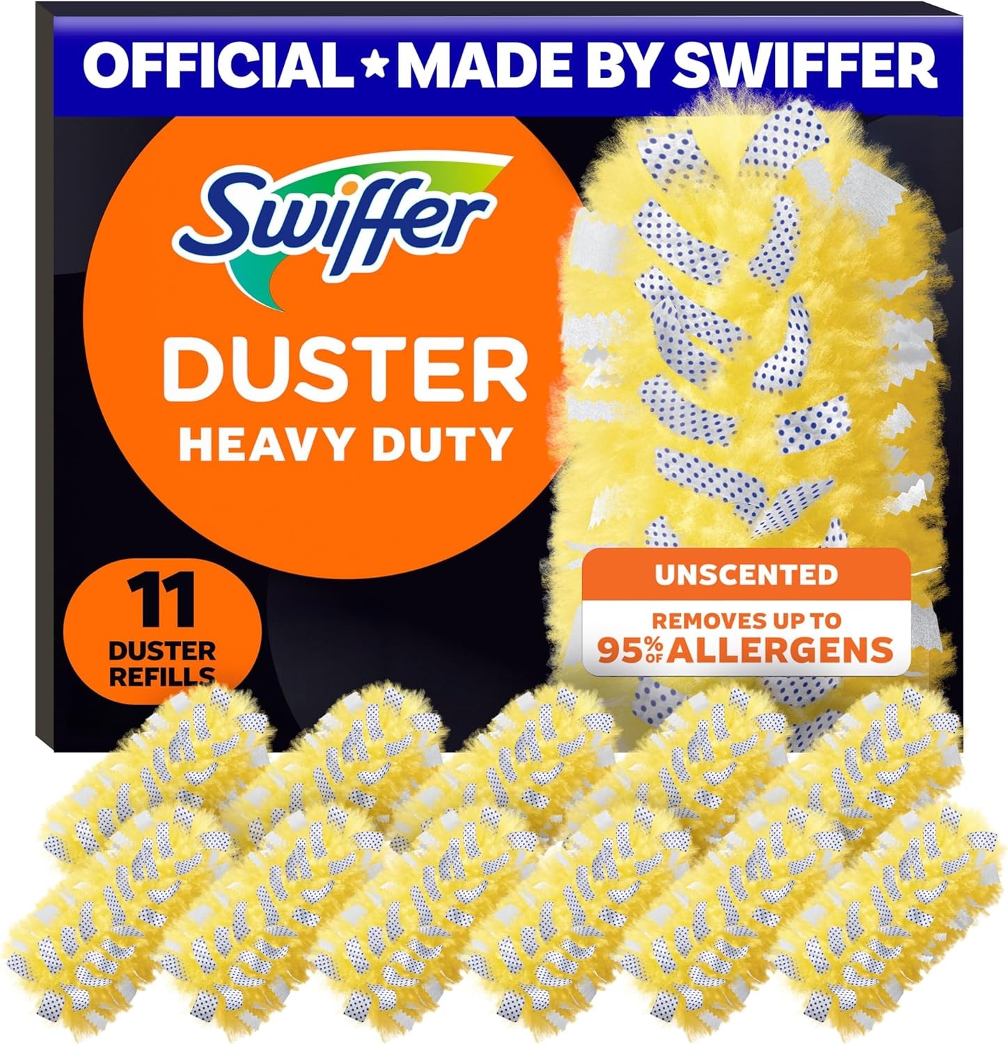 Dusters Heavy Duty Multi-Surface Duster Refills for Cleaning, Unscented