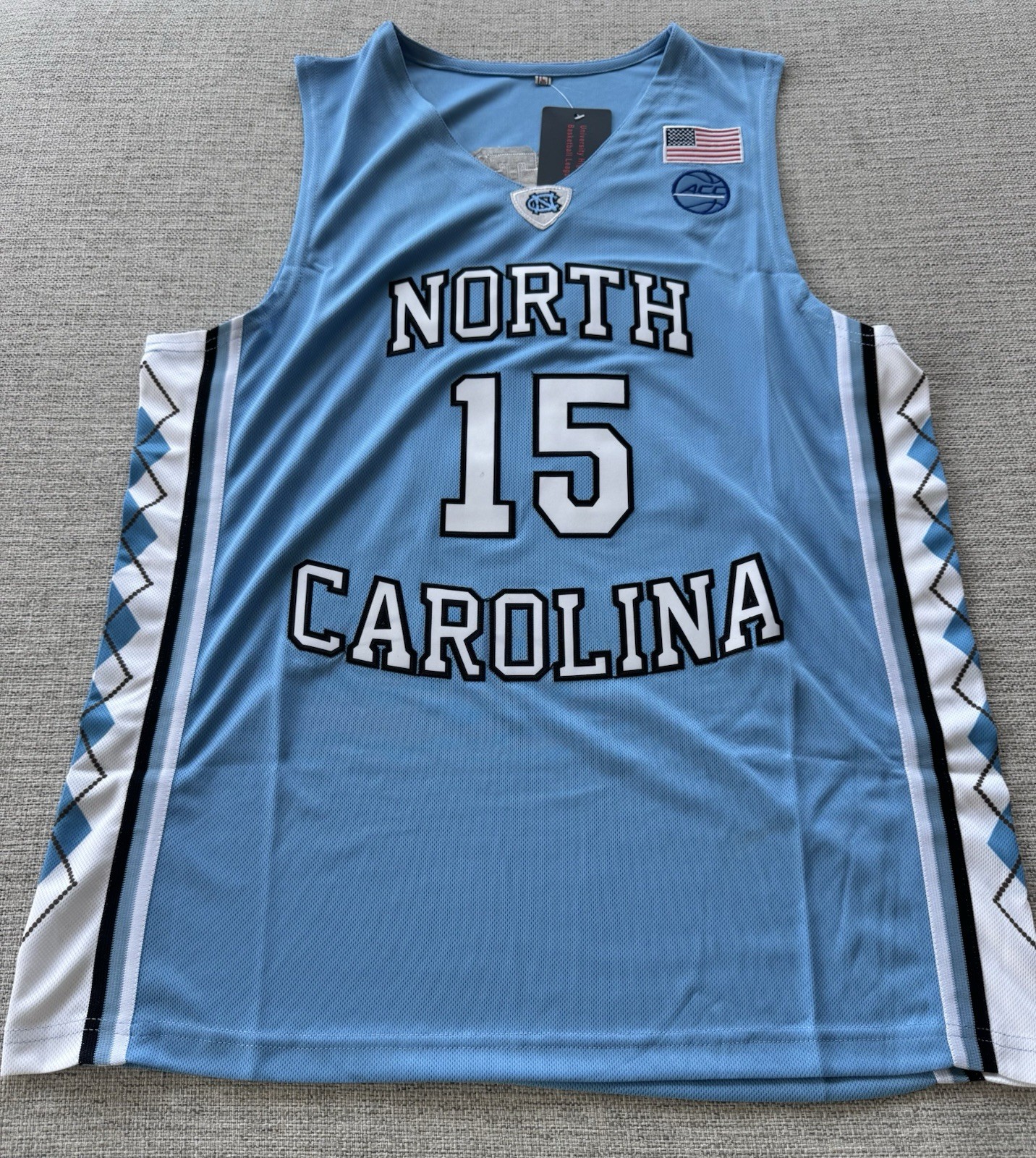 North Carolina Tarheels #15 Vince Carter Basketball Jersey Men's Sz: XL