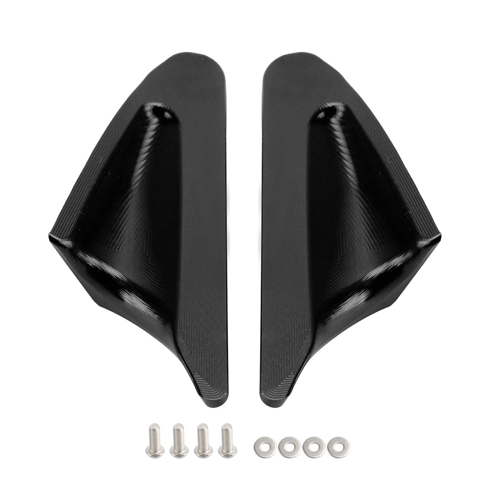 Black mirror delete blanking block off plates for Ducati Panigale 1199 899 12-15