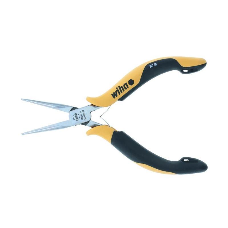 Wiha Tools 32746 ESD Safe Precision Long Needle Nose Straight Pliers 5.75 Inch