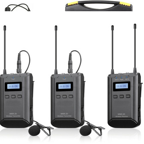 Pro C100 W2LM DC 2 wireless lavalier mic for Canon EOS C200 C300 cinema camera
