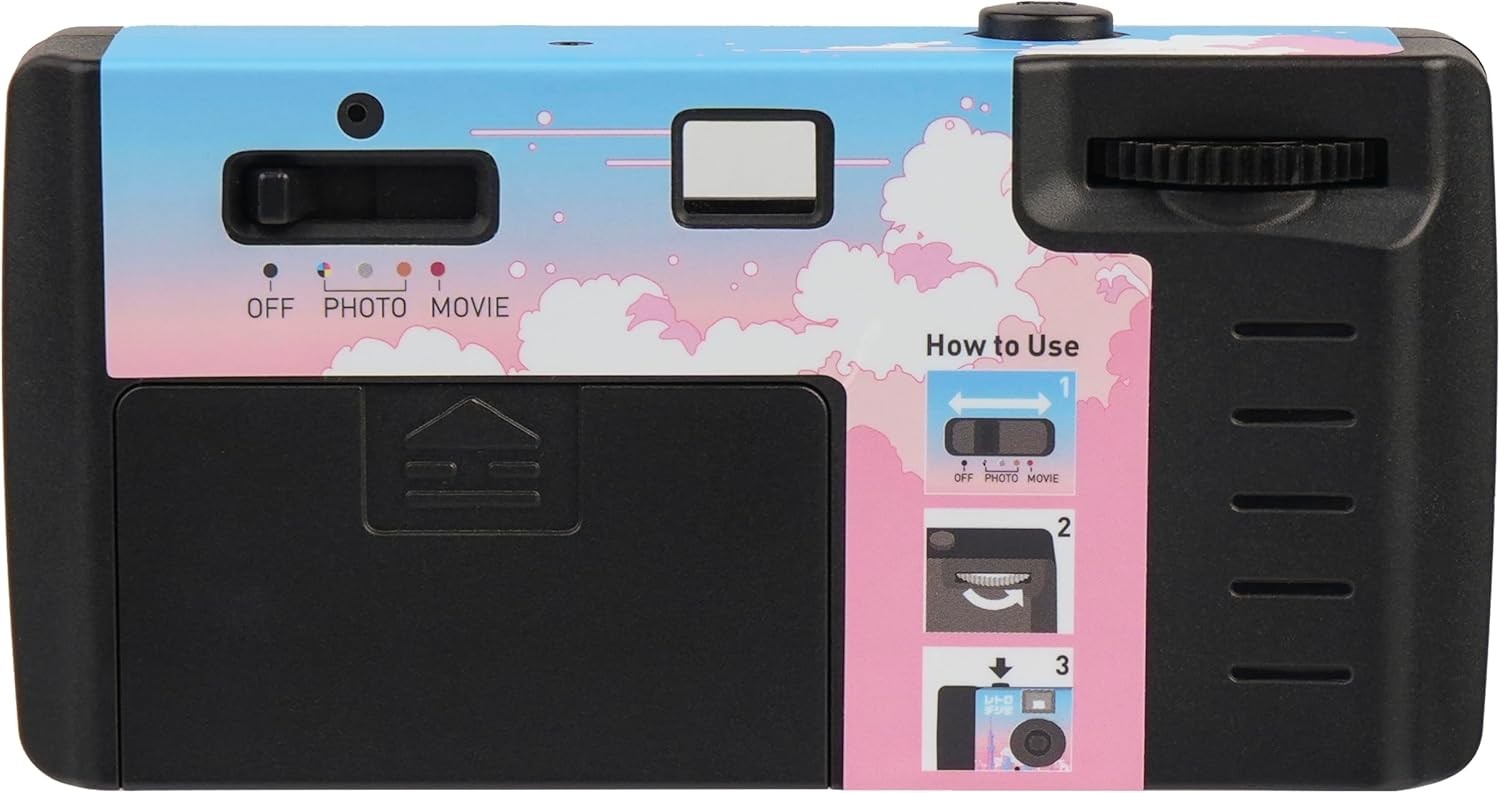 Kenko Retro Digi 90 City Pop Toy Digital Camera - Film-Like Dial Vintage Style