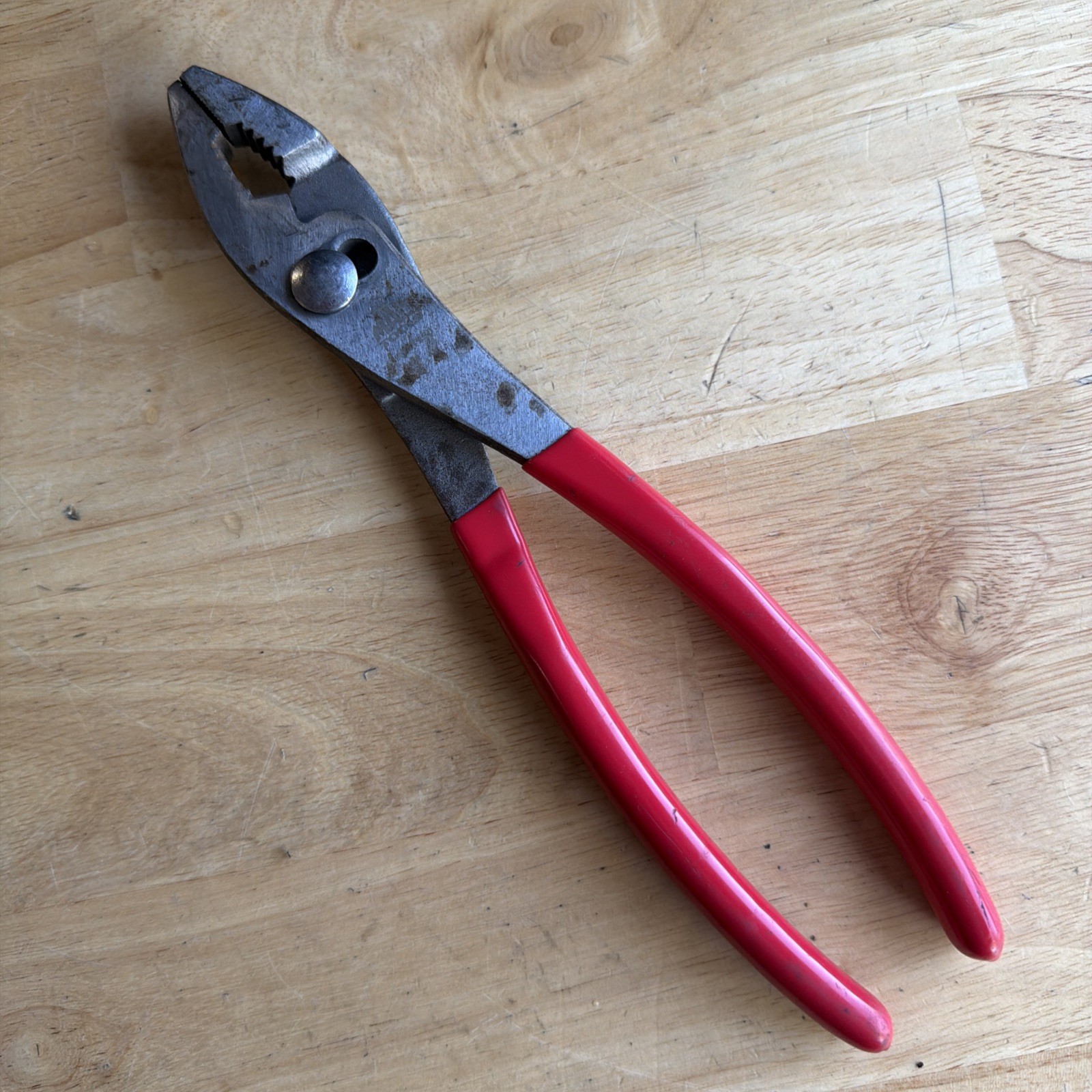 Mac Tools 10" Adjustable Slip Joint Pliers Red Handle P301950 READ!
