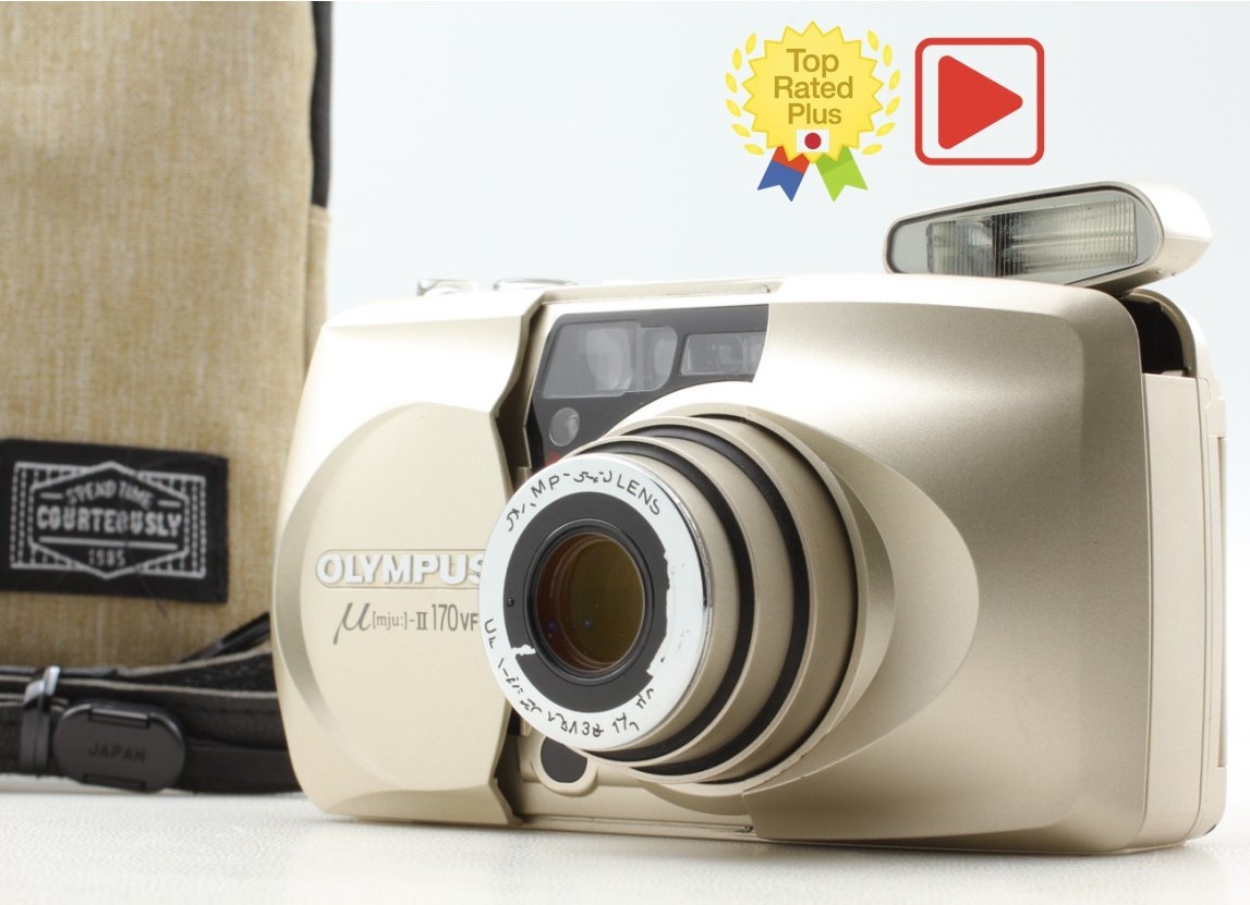 Tested [ Exc+5 ]  Olympus μ mju Ⅱ170 VF 35mm Point & Shoot Film From JAPAN