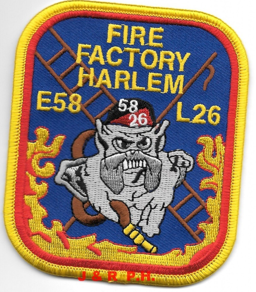 New York City Engine - 58 / Ladder-26 "Fire Factory" (3.25" x 4") fire patch
