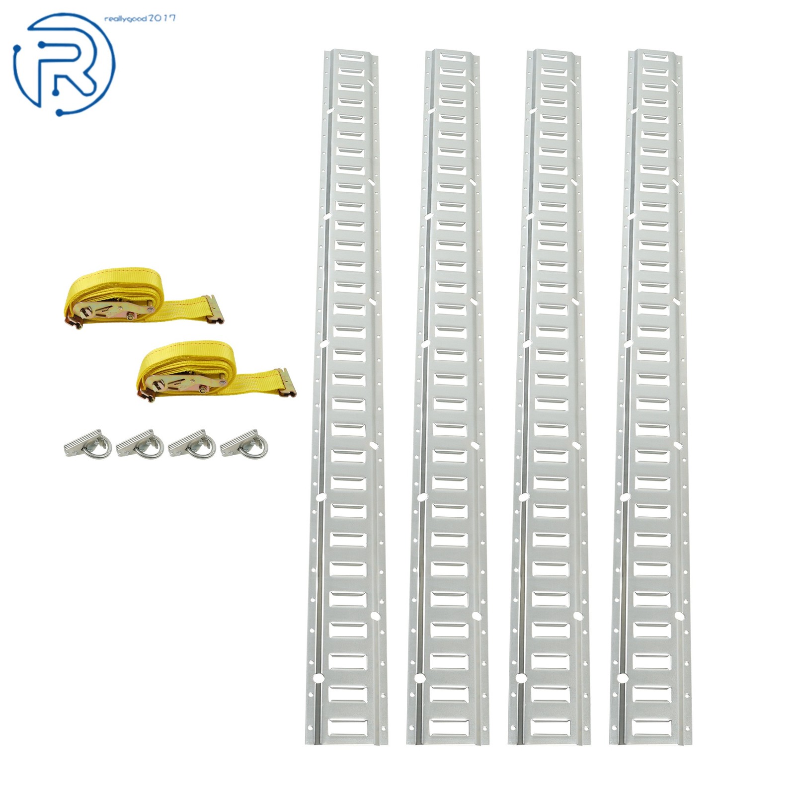 Horizontal Heavy Loads For Trucks Vans 12 Pack 5' E Track Tie Down Rail System