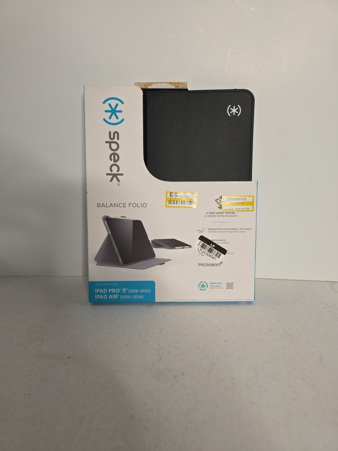 Speck Balance Folio for iPad Pro 11" (2018-2022) & iPad Air 11"(2020-2025) Black
