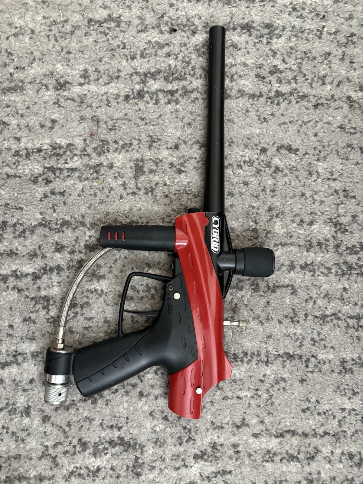 JT Cybrid Paintball Marker Black & Red – Model Cybrid, Paintball Gun Black Red