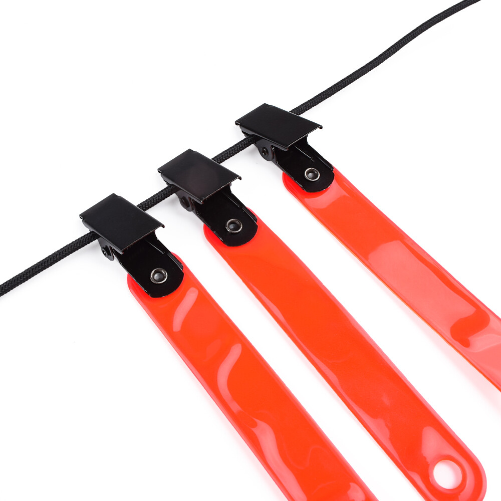 Night-n-Day Trail Markers with Clips Reflective for Hiking Hunting Outdoor 12/24