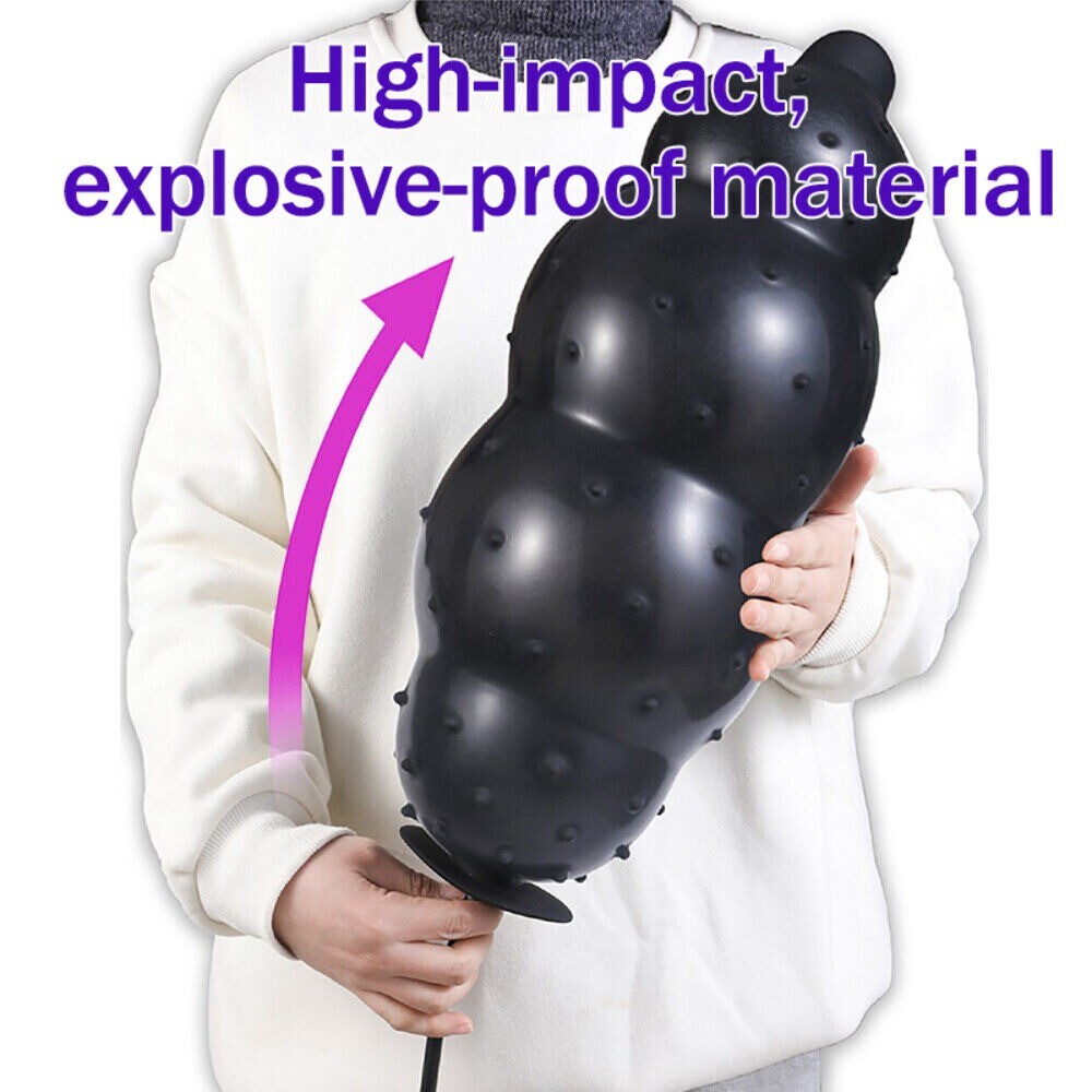 Silicon Inflatable Ball Dilator Expander Plug Extreme Chastity Device for Couple