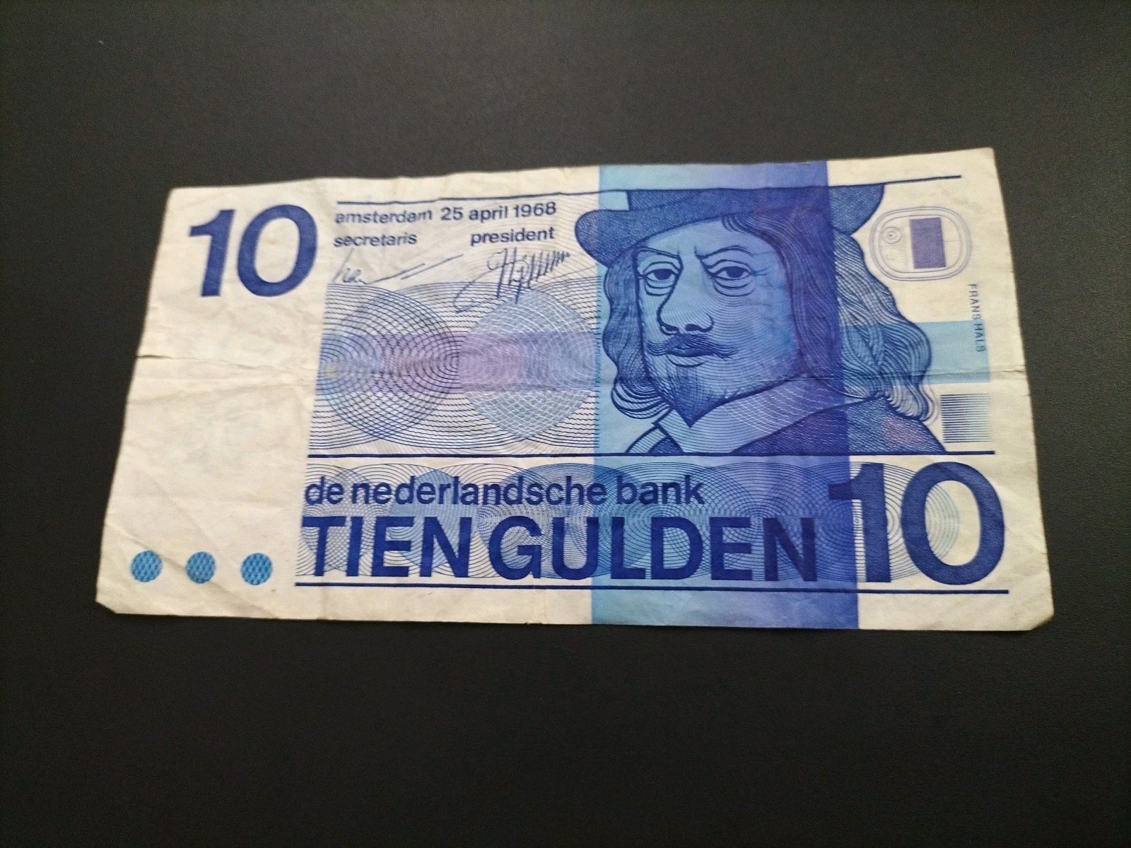 Netherlands 10 Gulden 1968
