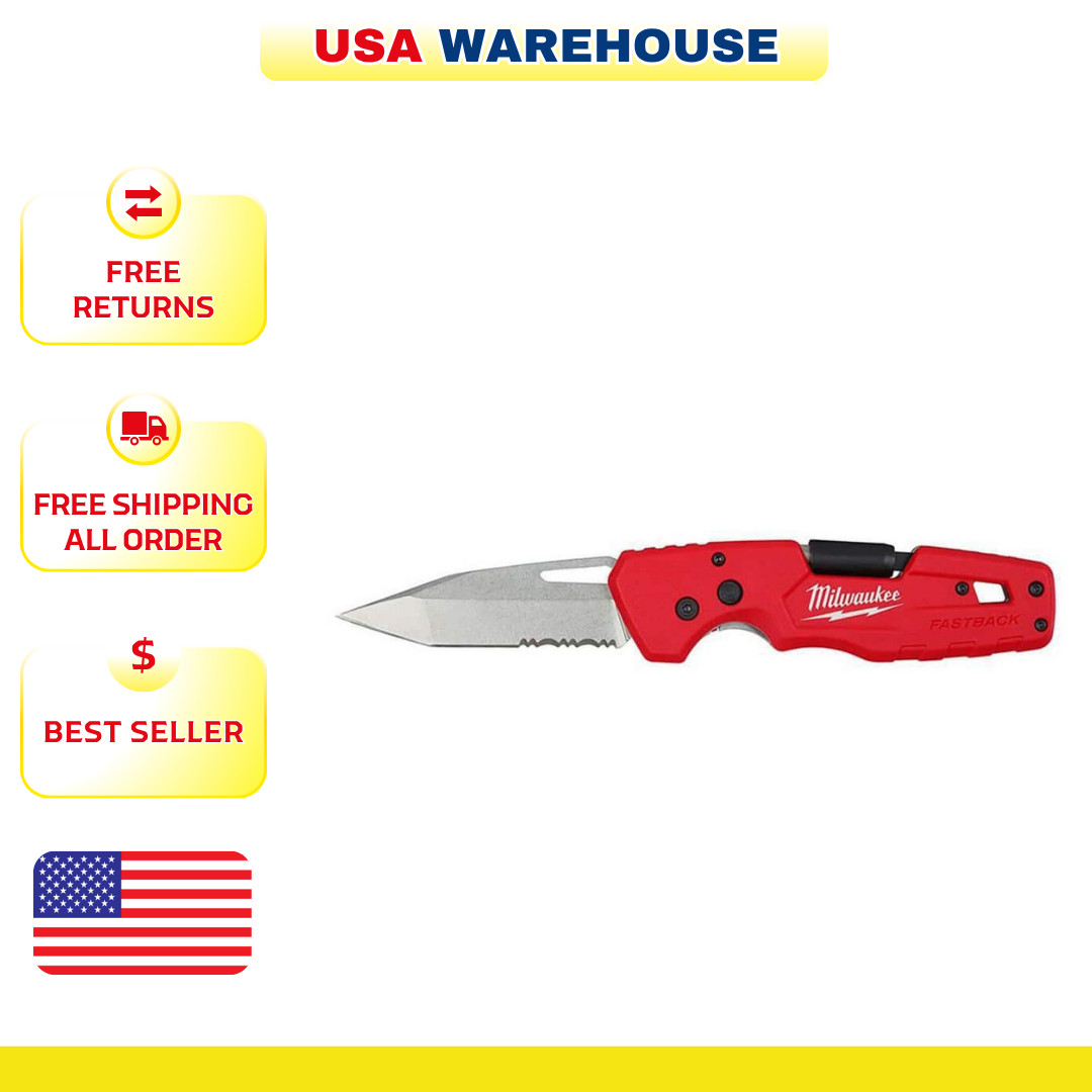 Milwaukee 48-22-1540 FASTBACK 5 in 1 Folding Pocket Knife